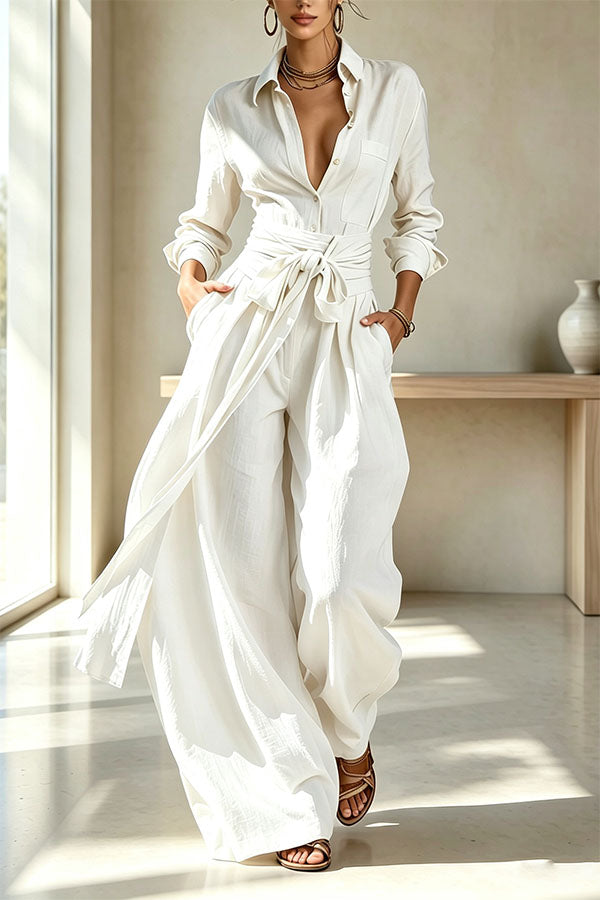 Signature Tie-Waist Utility set