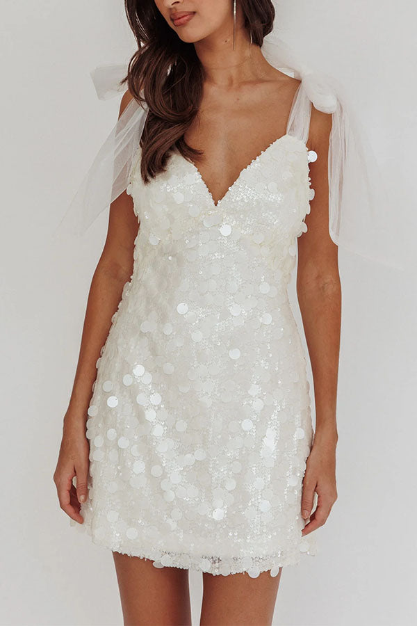 Celeste Glamour Sequin Mini Dress