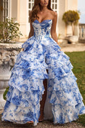 Sherri Hill Prom&Beyond And The Prom Store Perfect Instant Flower Off Shoulder Ruffle Dress