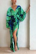 Women's Long Lace Pleated Dress